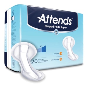 Attends Healthcare Products AttendsÂ® Shaped Bladder Control Pads, Super