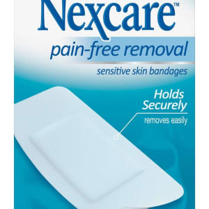 3M Company Nexcareâ„¢ Sensitive Skin Knee / Elbow White Adhesive Strip, 2 x 4 Inch