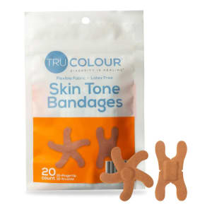 Tru-Colour Products LLC TruColourÂ® Brown Adhesive Strip, Knuckle / Fingertip