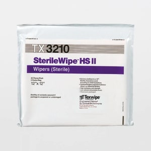 Texwipe SterileWipeâ„¢ Cleanroom Wipe, 12 x 12 Inch