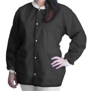 Dukal FitMeâ„¢ Lab Jacket, Black, Medium
