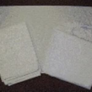 Lew Jan Textile White Flat Bed Sheet, 66 x 104 Inch