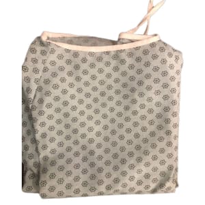 Lew Jan Textile Patient Exam Gown One Size Fits Most Blue Print Reusable