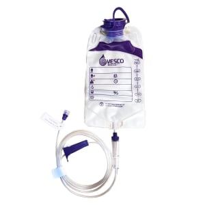 500mL Top Fill Gravity Feed Set with ENFit Connector - PVC