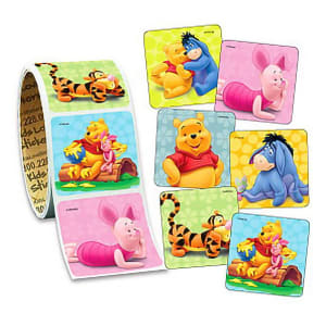 Medibadge Sticker Kids Love StickersÂ® 100 per Roll Pooh and Pals 1-5/8 X 1-5/8 Inch