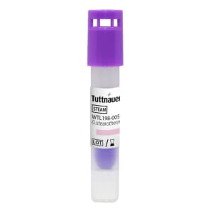 Tuttnauer USA Sterilization Biological Indicator Vial TuttnauerÂ® Steam 1 Hour Processing Time