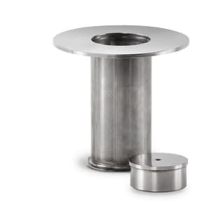 Floor Socket, and End Cap for Removable Retractable-belt Posts 1.5" Lip