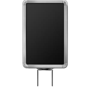 7" x 11" Radius Corner Sign Frame for 13' Beltrac Stanchions
