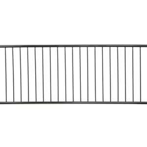 Steel Barricade With Bridge Feet - Black 8'4"