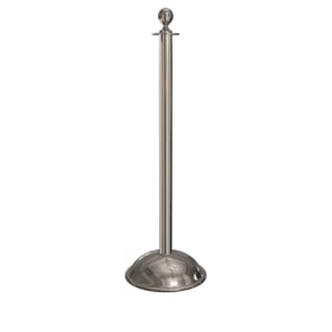 “Elegance ball top stanchion with dome base polished stainless finish”