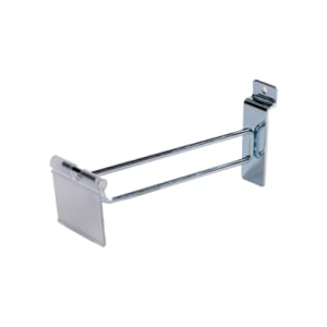 “Slatwall hook accessory for in-queue merchandising display”