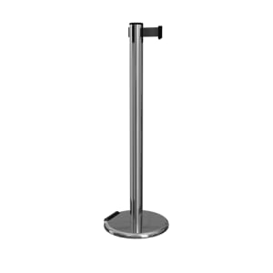 “RollerPro 250 mobile retractable belt stanchion with roller base”