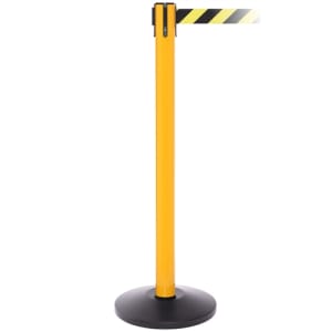 “High-visibility SafetyPro stanchion for warehouses and work zones”