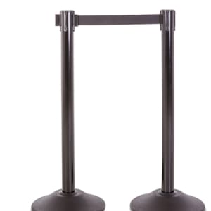 Black Premium Steel Stanchion Barrier
