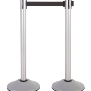 Silver Premium Steel Stanchion Barrier
