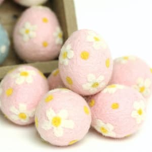 Pink Flower Eggs