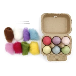 Needle Felt Egg Roving Set | Pastel