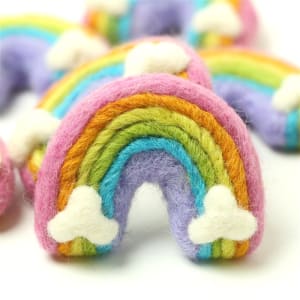 Large Felt Rainbow - Pastel