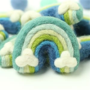 Large Felt Rainbow - Blue