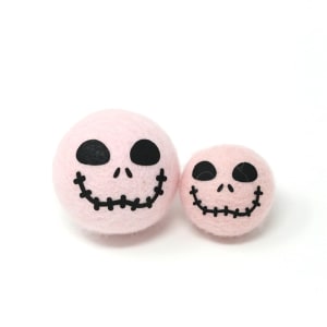 Felt Skeleton Head - Pink