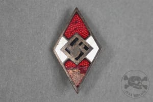 Original German WWII HJ Membership Cap Badge