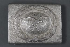 Original Pre-WWII HJ Zinc Buckle Marked RZM M4/22 Christian