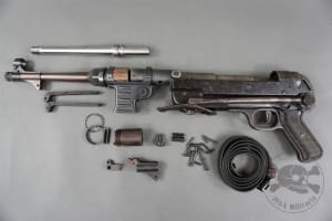 Original WWII German MP40 "bnz 43" Non Matching Numbers Parts Kit