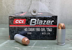 CCI BLAZER 40 S&W 165gr TMJ 50rd BOX
