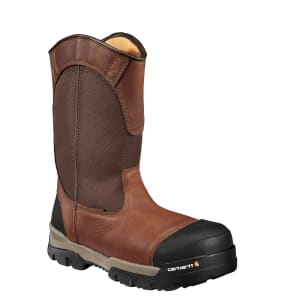 Carhartt Ground Force 10 Inch Composite Toe Waterproof Pull On Slip Resistant Wellington Work Boot CME1355
