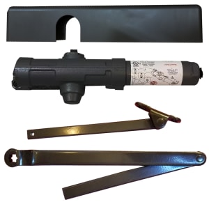 320G 7-1/2 in. x 1 in. Commercial Door Closer, Adjustable Spring Power Size 1-6, Dark Bronze Finish