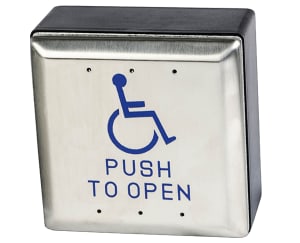 Tucker HD500 Series 4 Inch x 4 Inch ADA Opener With Mounting Box, Micro Switch, and EZ Access Battery Holder