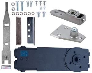Tubelite OHCC Concealed Closer End Load Kit 1, With Center Hung End Load Arm and Floor Pivot