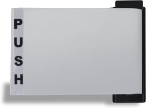 Tubelite Storefront Door Push To The Left Exit Paddle Handle, Aluminum Finish