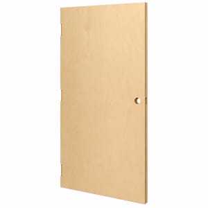 35-25/32" x 79-1/8" Commercial Wood Replacement Door - Unfinished Birch, Hardware Prep Only