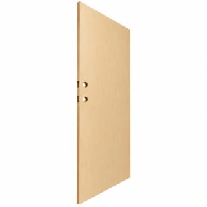 35-25/32" x 79-1/8" Commercial Wood Replacement Door - Unfinished Birch, 161 Lock Prep & Deadbolt Prep Only