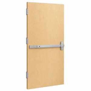 35-25/32" x 79-1/8" Commercial Wood Replacement Door With Hinges & Lockset - Unfinished Birch