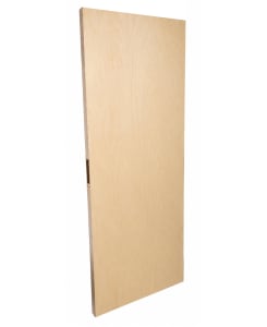 47-25/32" x 95-1/8" Commercial Wood Replacement Door - Unfinished Birch, Mortise Lock Prep Only