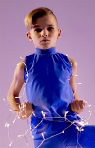 NEW - Boys/Mens Sleeveless Mock Neck Tank (Shiny Spandex)