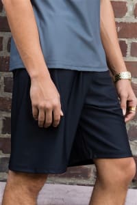 Boys/Mens Long Dance Shorts (Shiny Spandex)