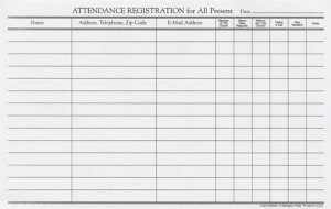 Attendance Registration Form