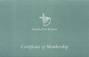 Certificate of Membership