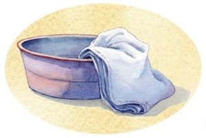 Towel and Basin Sticker