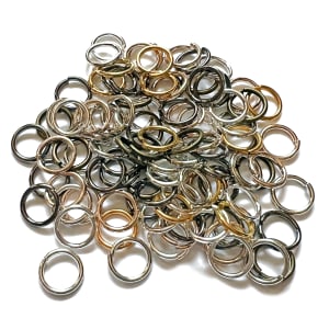 8mm Silver Round Jump Rings (approx 100 Pieces)