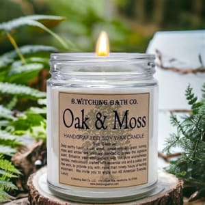 Oak & Moss Handcrafted Soy Wax Candle