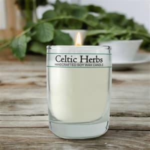 Celtic Herbs Soy Wax Noble Lantern Candle