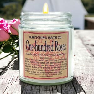 One-hundred Roses Handcrafted Soy Wax Candle