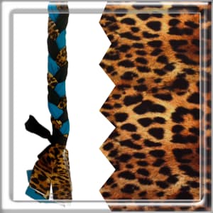 Cheetah/Teal/Black