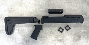 Mako/FAB Defense GK-Mag Buttstock with Magazine Carrier, FX-GKMAGB
