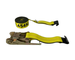 A-3X30RFH-I 3-inch by 30-foot Ratchet Strap with Flat Hook, Load Capacity 5,400 lbs, for securing heavy cargo