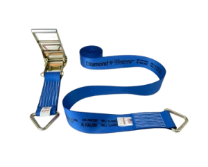 Durable and High-Capacity A-4X30RDR-DW - 4â€ x 30â€™ Ratchet Strap Assembly with D-Rings-BEST for Heavy-Duty Industrial and Commercial Use